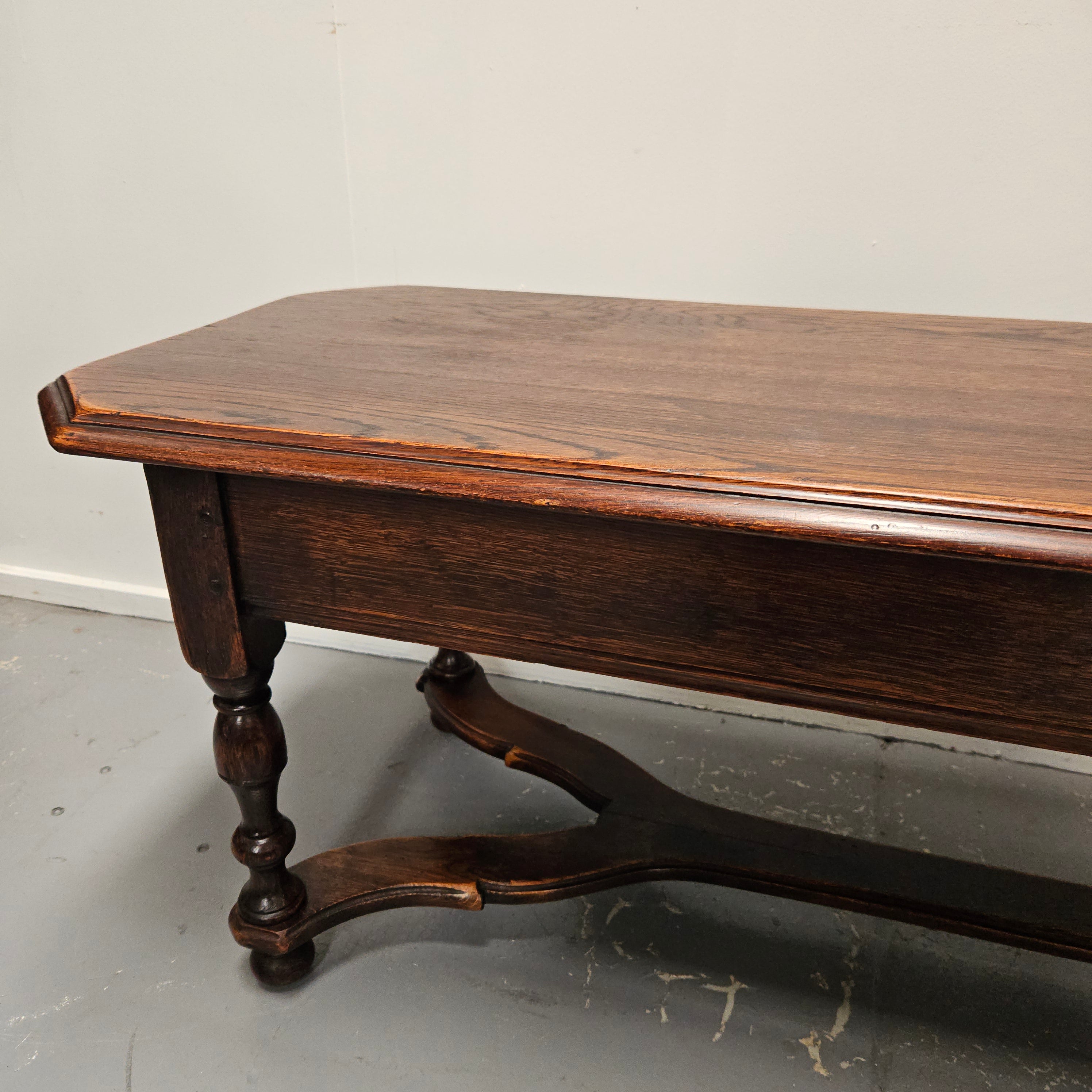 French Oak Two Drawer Coffee Table | Antique & Vintage | Moonee Ponds Antiques | Australia Wide Delivery