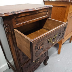 Louis XV Style Oak Three Drawer Side Cabinet | Antique & Vintage | Moonee Ponds Antiques | Australia Wide Delivery