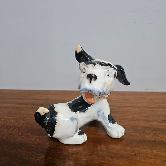 Vintage Wedgwood & Co Hand Painted Terrier Dog