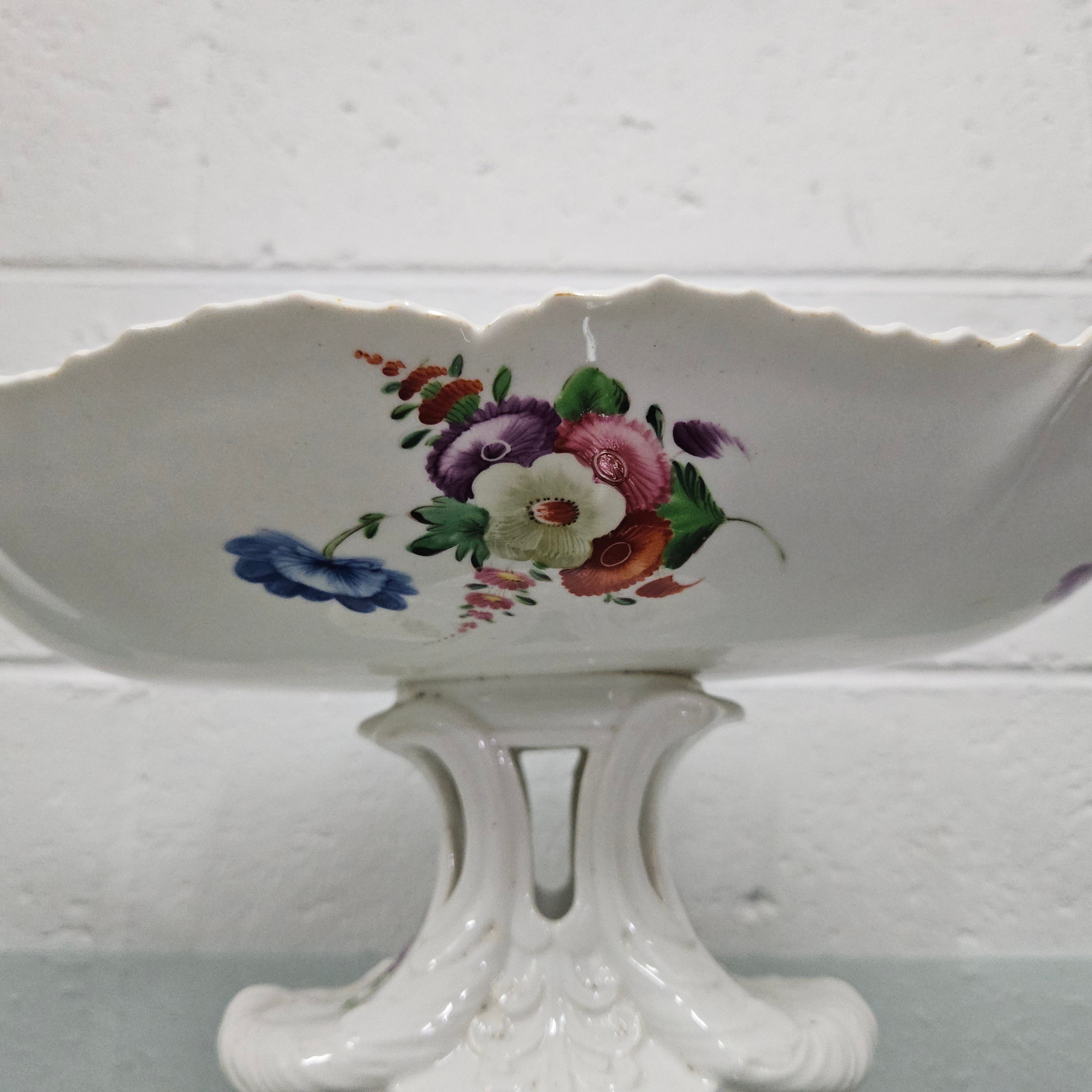 Rare Antique Hand Painted Coalport Comport Circa 1830's | Antique & Vintage | Moonee Ponds Antiques | Australia Wide Delivery