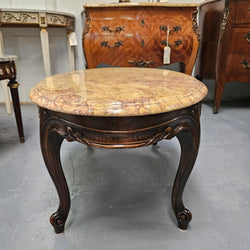 French Oak Louis XV Style Marble Top Coffee Table | Antique & Vintage | Moonee Ponds Antiques | Australia Wide Delivery
