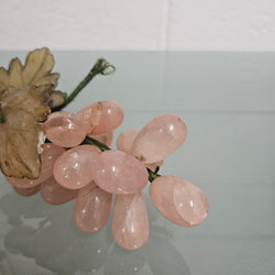 Vintage Cluster Of Pink Quartz& Jade Grapes & Leaves | Antique & Vintage | Moonee Ponds Antiques | Australia Wide Delivery