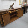 Vintage High Quality Antique Style Elm Sideboard with Stunning Marble Top | Antique & Vintage | Moonee Ponds Antiques | Australia Wide Delivery