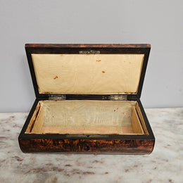 French Mulberry (Burl Ash) Trinket Box with Key