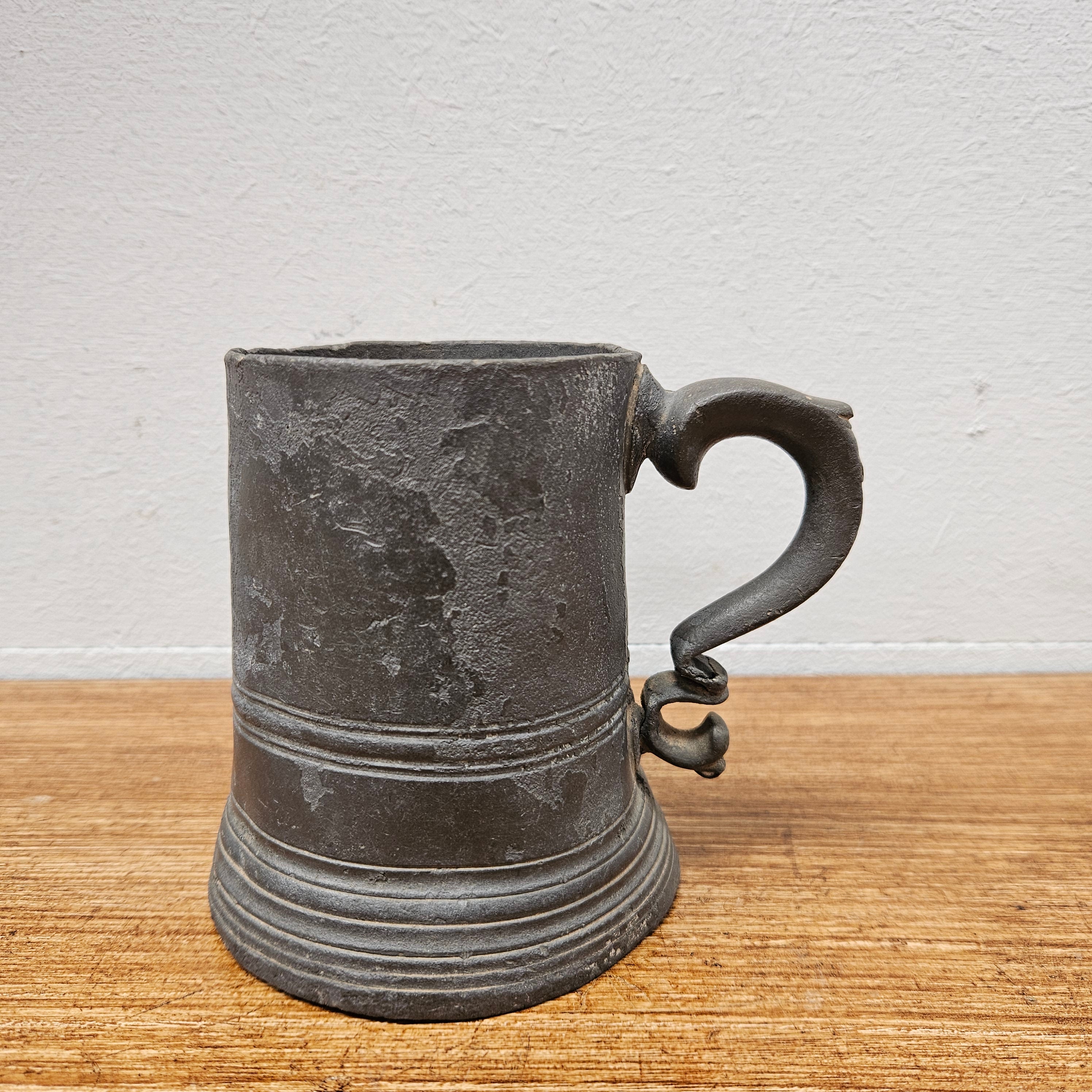 Antique Georgian Pewter Tankard | Antique & Vintage | Moonee Ponds Antiques | Australia Wide Delivery