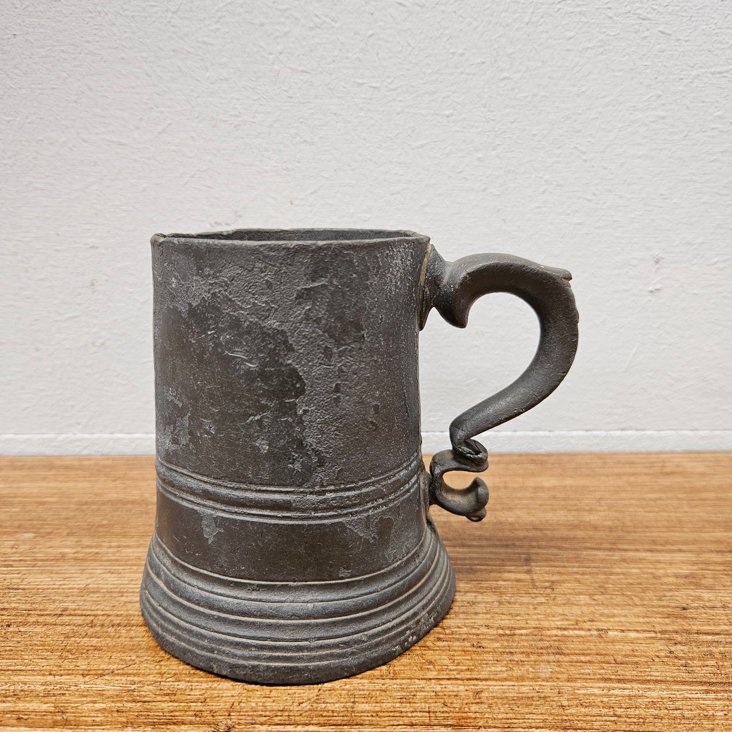 Antique Georgian Pewter Tankard