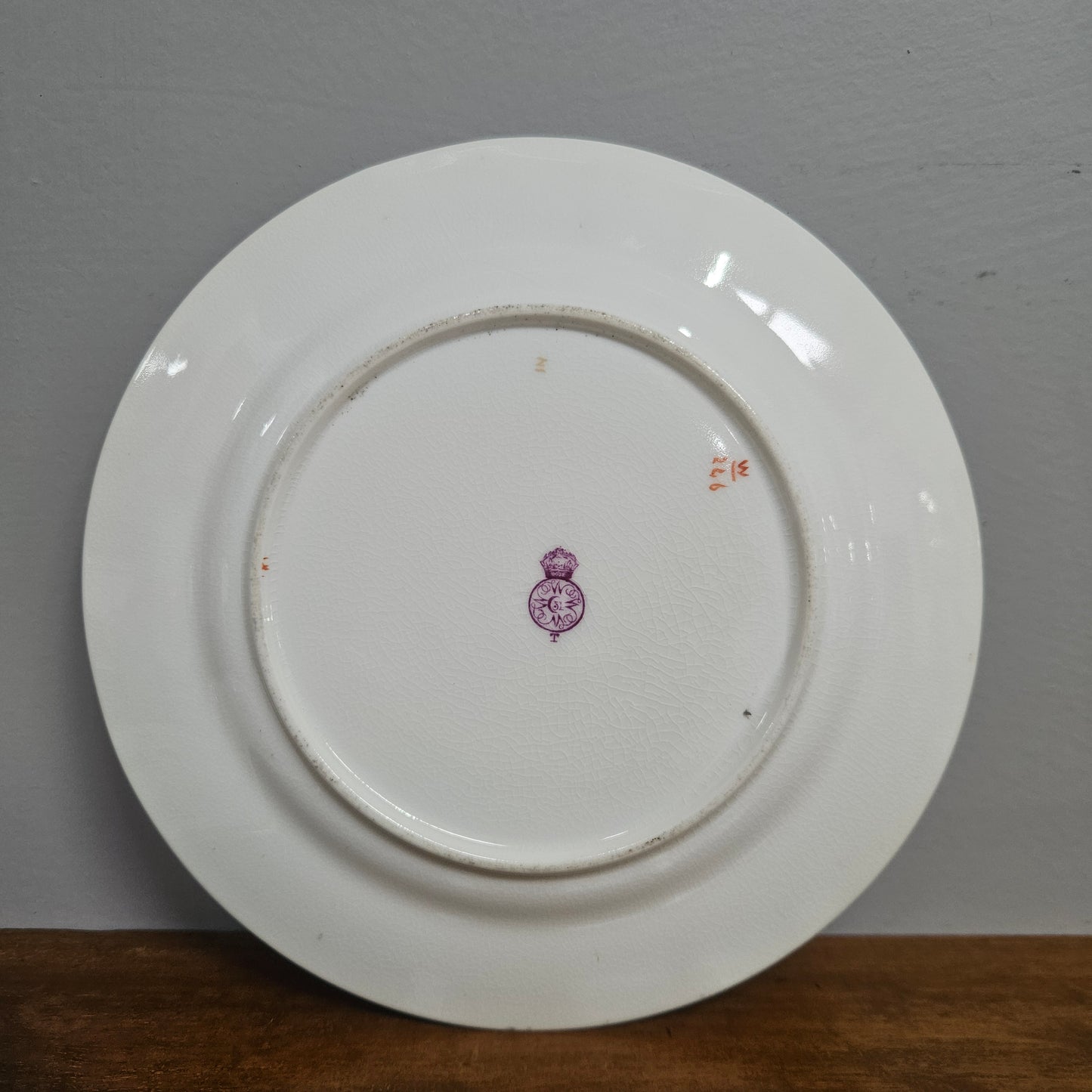 Set 6 Antique Royal Worcester Hand Painted & Gilded Plates