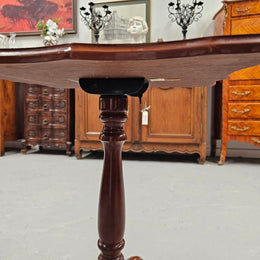 Vintage Mahogany Tilt Top Wine Table