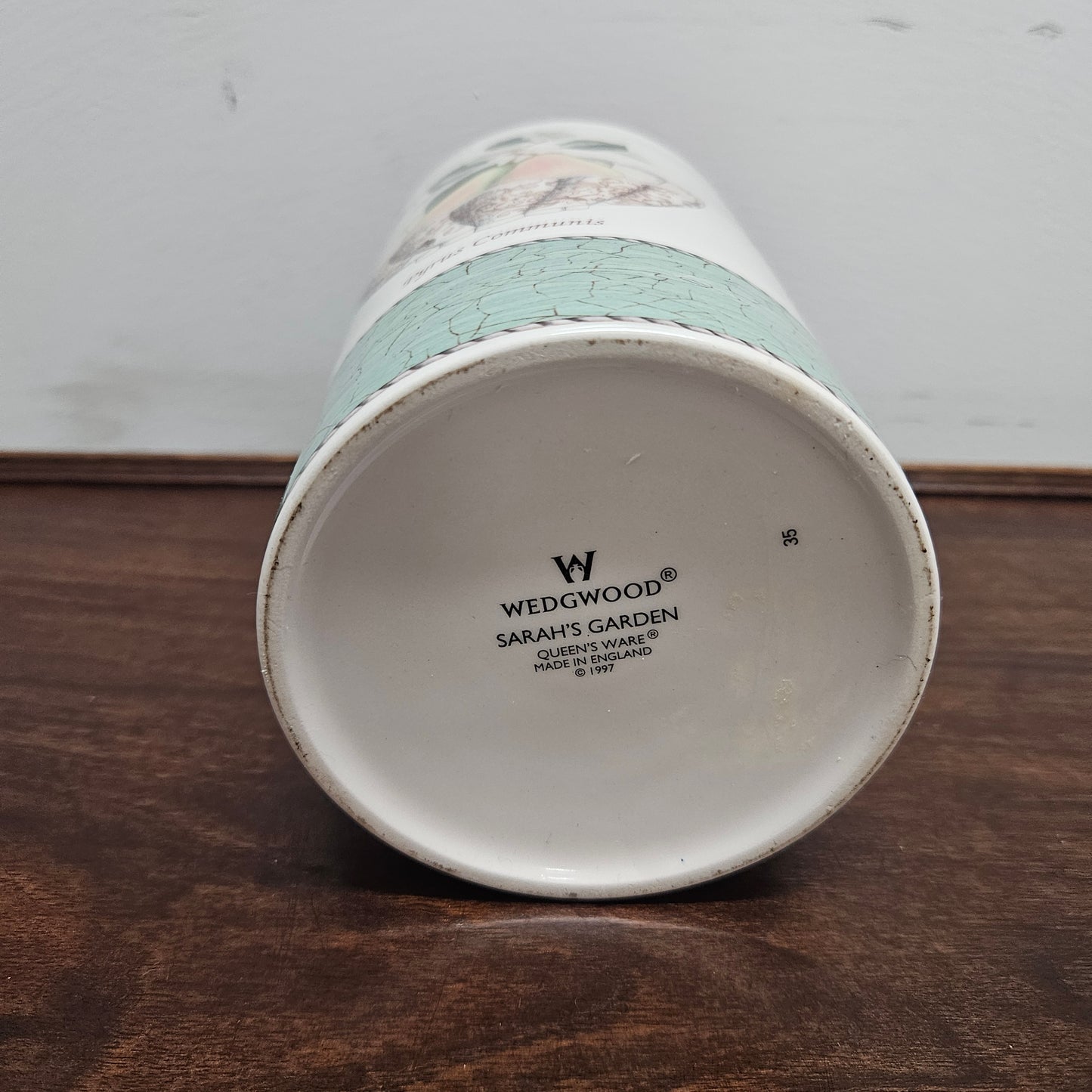 Vintage Sarah's Garden Large Storage Jar With Lid