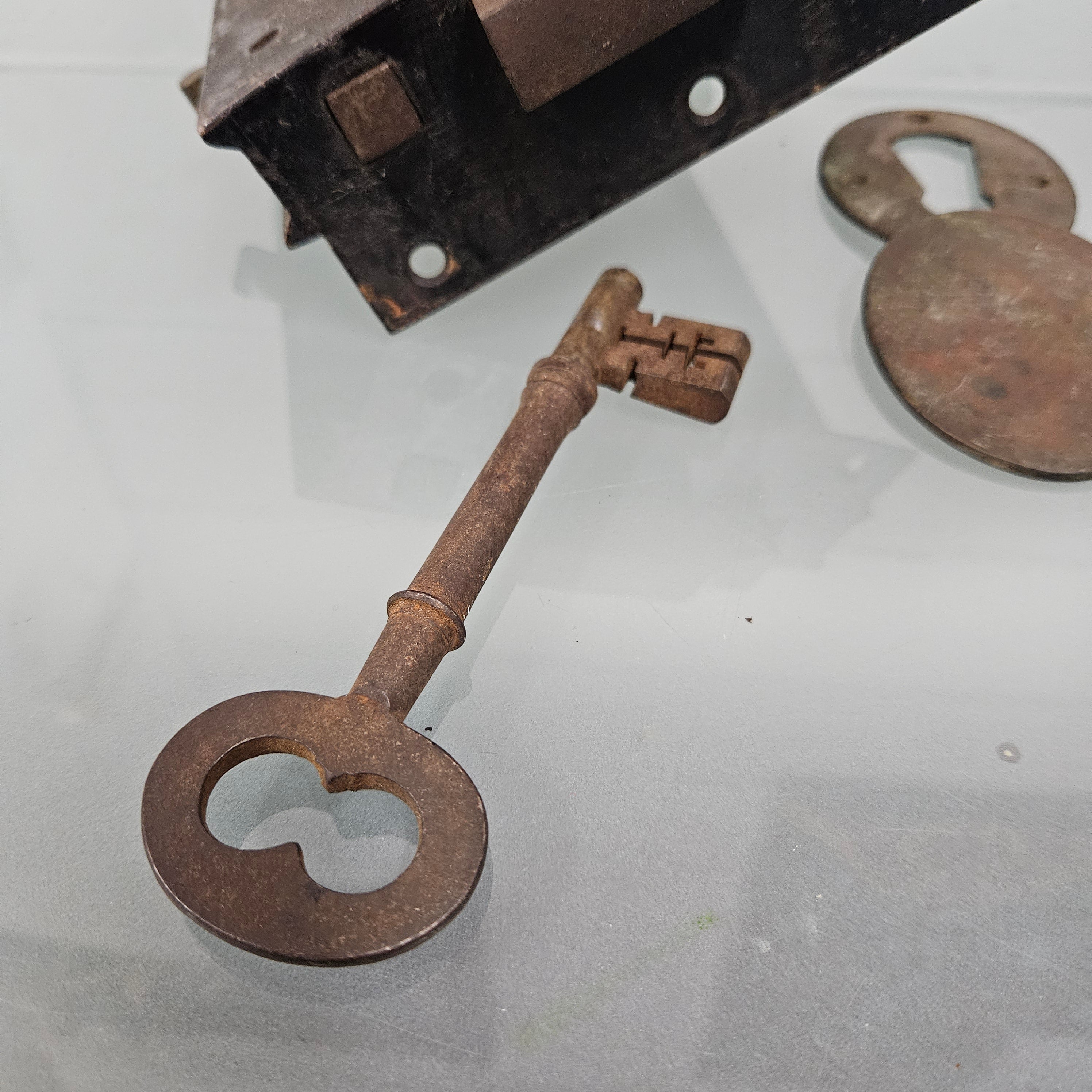 Antique Door Lock With Key | Antique & Vintage | Moonee Ponds Antiques | Australia Wide Delivery