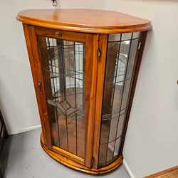 A Quality Reproduction Leadlight Corner Cabinet | Antique & Vintage | Moonee Ponds Antiques | Australia Wide Delivery