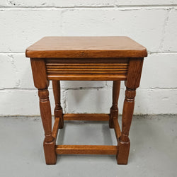 Set of Three Oak Side Tables | Antique & Vintage | Moonee Ponds Antiques | Australia Wide Delivery