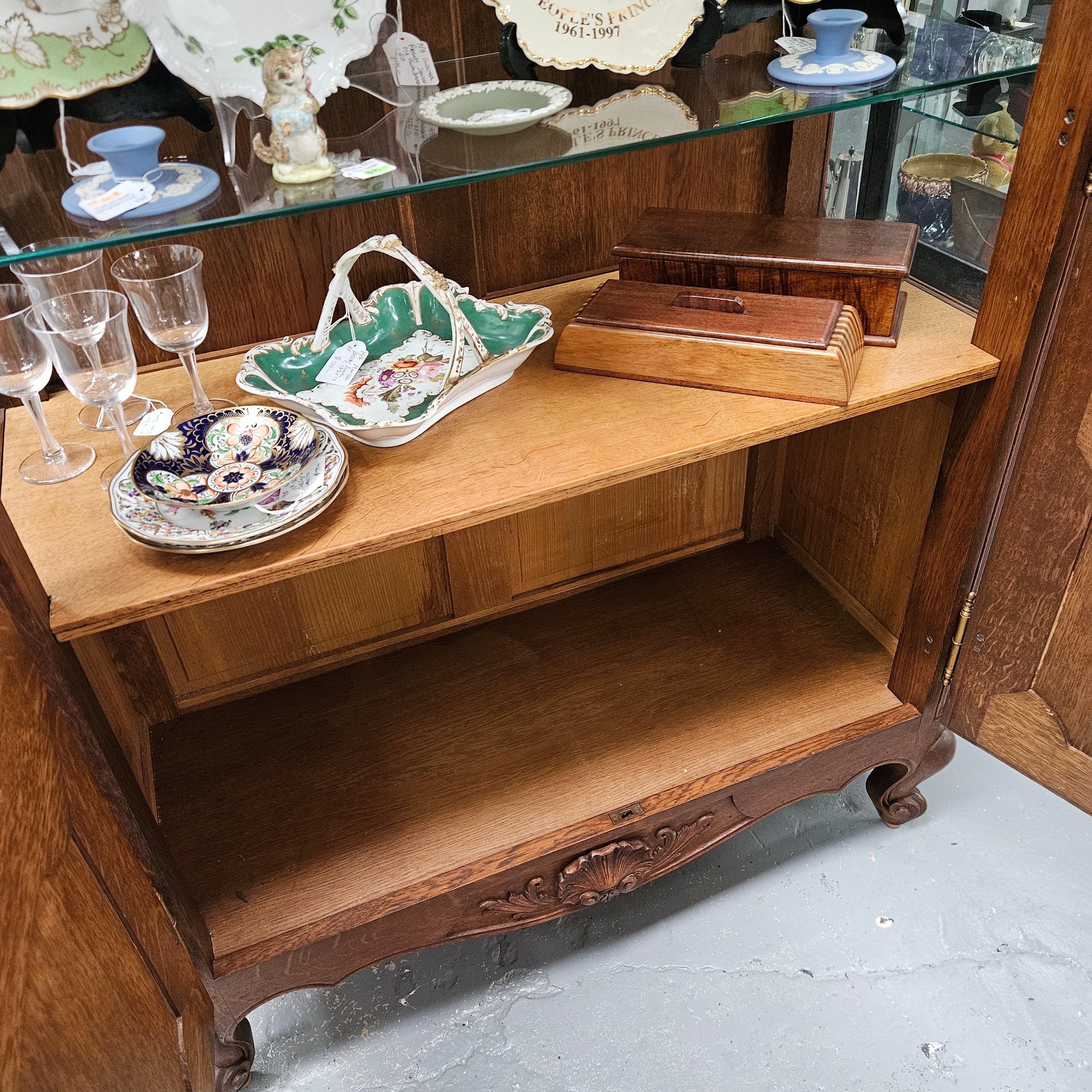 Louis XV Style French Two Door Display Cabinet | Antique & Vintage | Moonee Ponds Antiques | Australia Wide Delivery