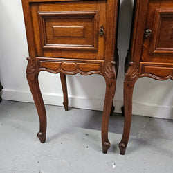 Rare Pair of Antique French Louis XV Style Wooden Top Bedsides | Antique & Vintage | Moonee Ponds Antiques | Australia Wide Delivery
