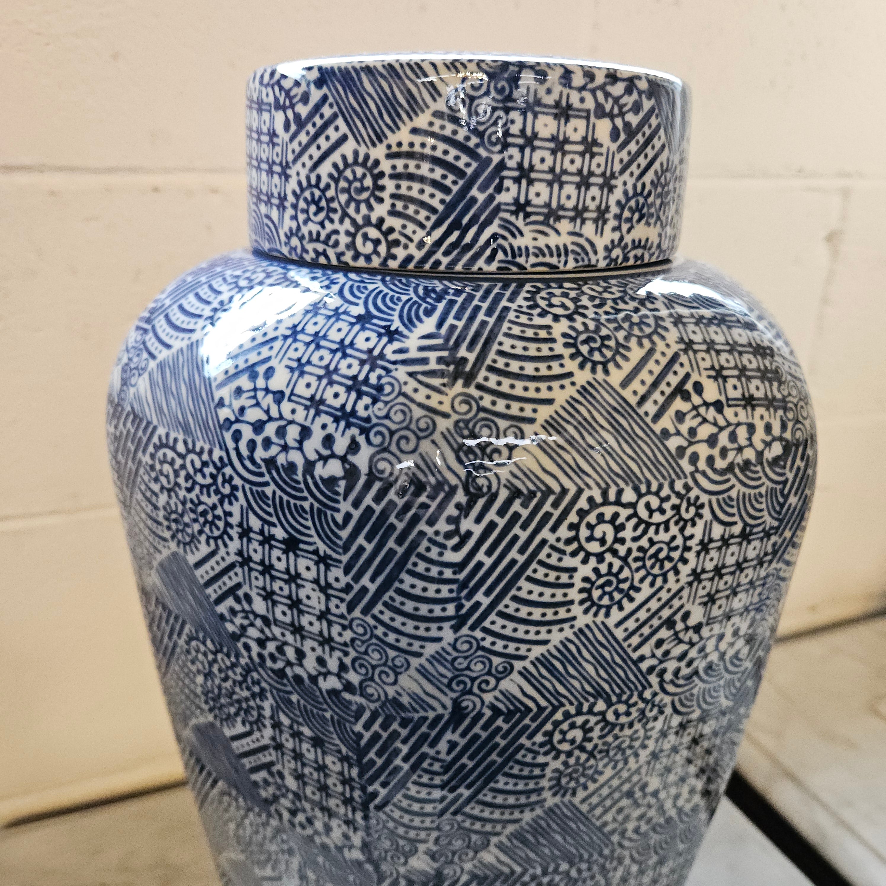 Vintage Ceramic Blue/White Ginger Jar | Antique & Vintage | Moonee Ponds Antiques | Australia Wide Delivery