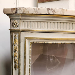 Louis XVI Style Signed Paris Marble Top Corner Cabinet | Antique & Vintage | Moonee Ponds Antiques | Australia Wide Delivery