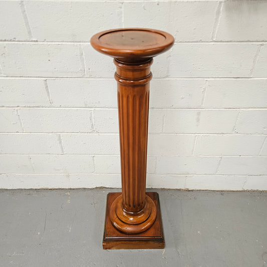 Rustic Blackwood Gun Barrel Pedestal