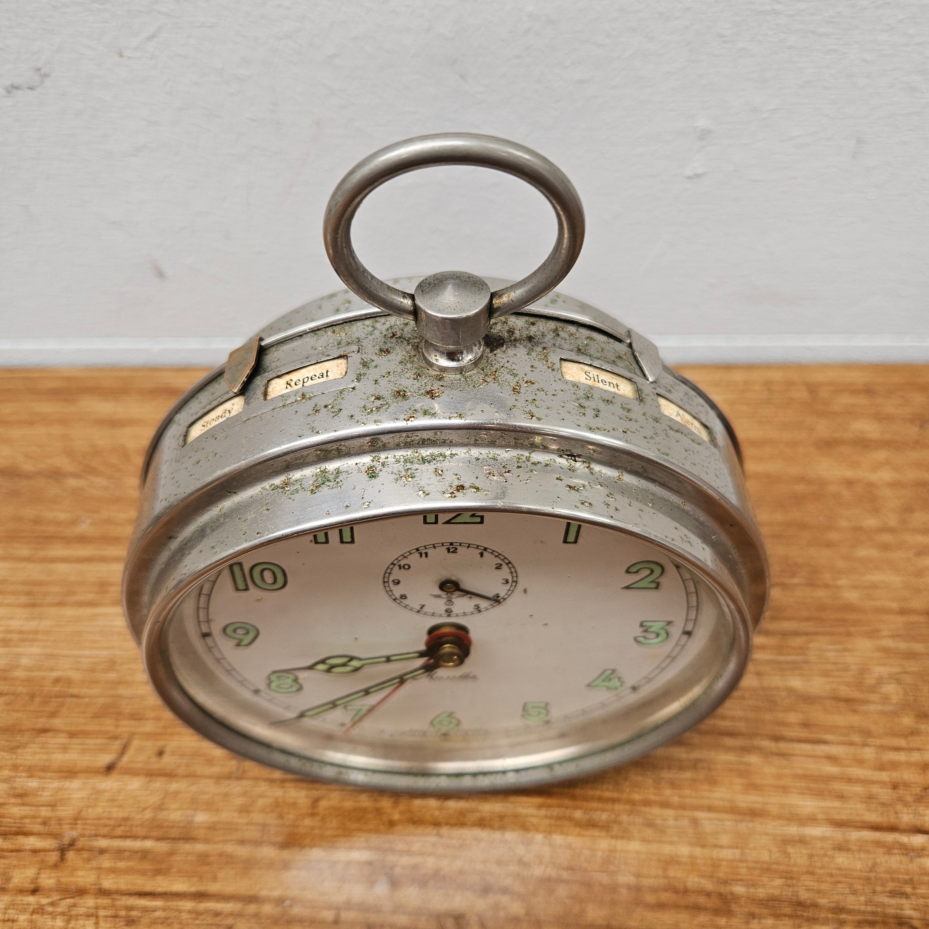 Vintage Mauthe German Alarm Clock | Antique & Vintage | Moonee Ponds Antiques | Australia Wide Delivery