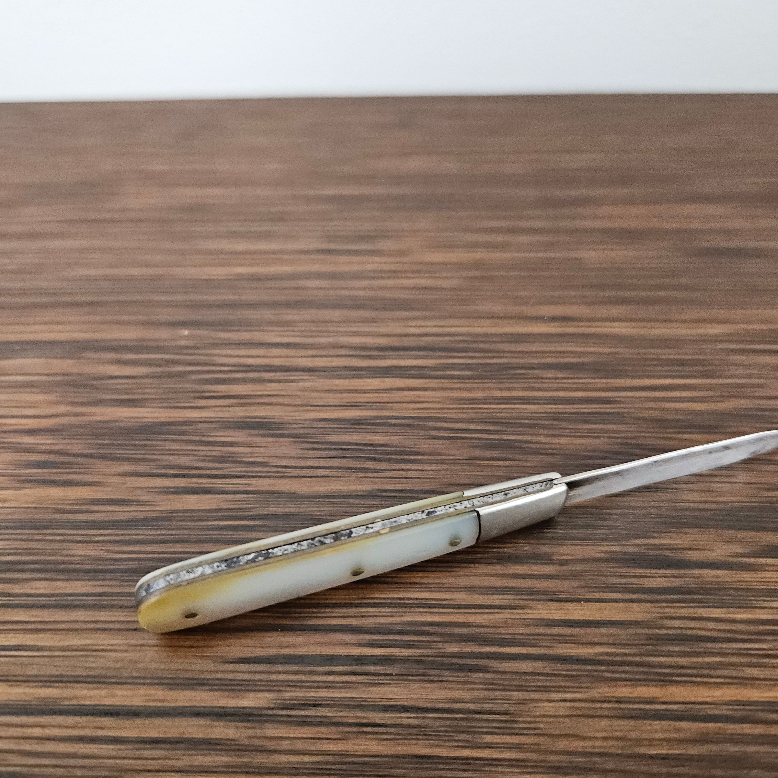 Sterling Silver & Mother of Pearl Miniature Fruit Knife | Antique & Vintage | Moonee Ponds Antiques | Australia Wide Delivery