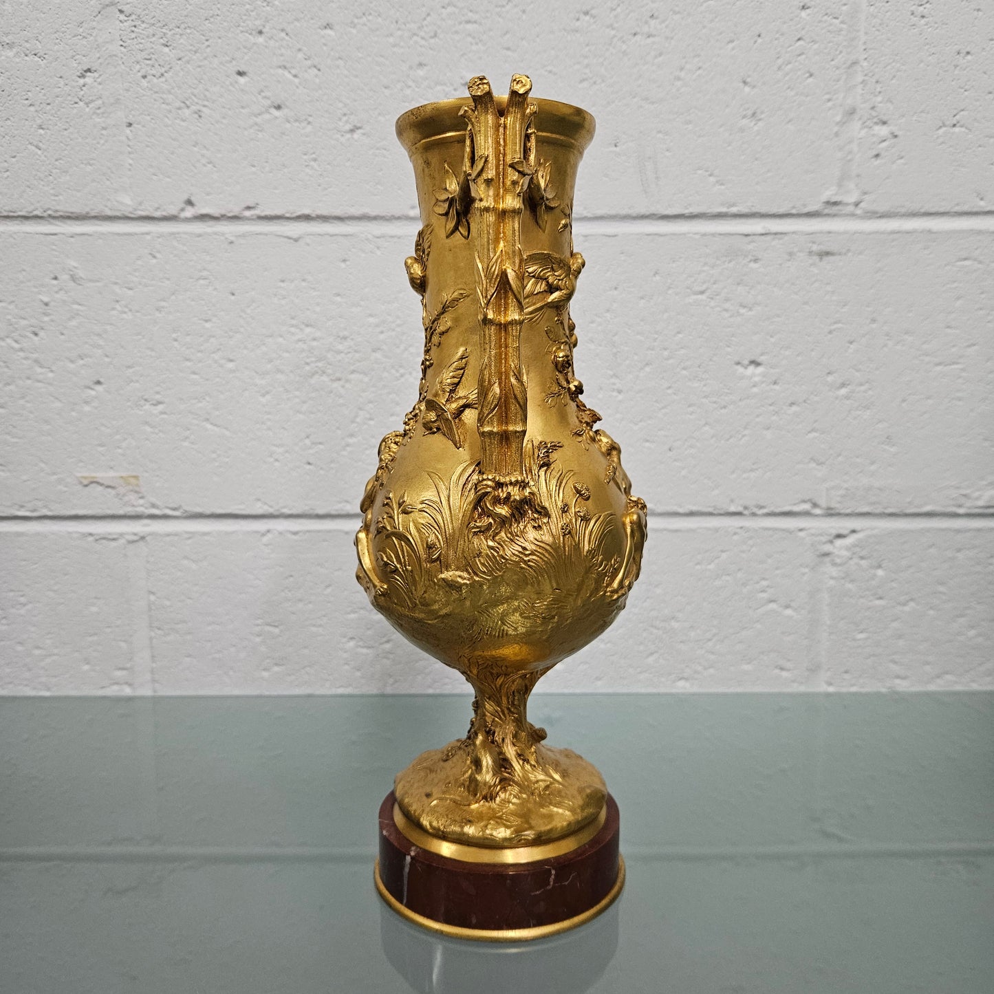 Finely Detailed 19th Century Gilt Bronze Vase