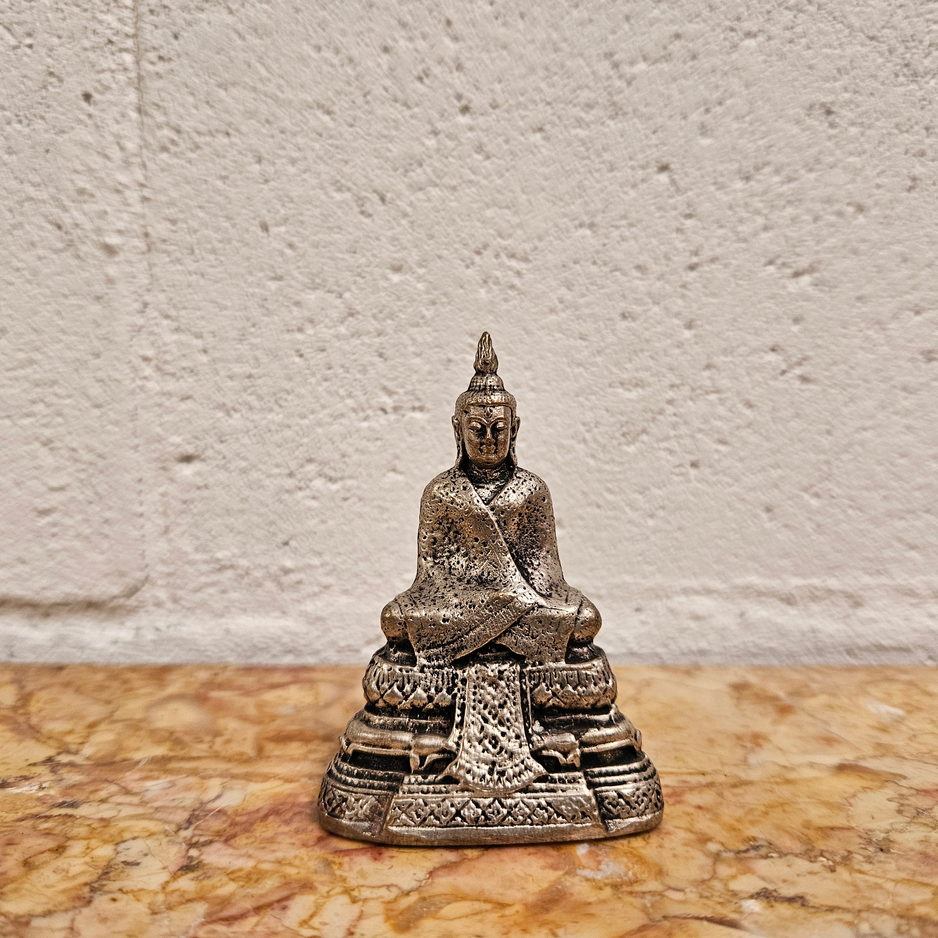 Vintage Silver Bhudda Thailand | Antique & Vintage | Moonee Ponds Antiques | Australia Wide Delivery