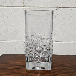 Riihimaen Finland " Lasi Stella Polaris" Glass Vase With Sticker | Antique & Vintage | Moonee Ponds Antiques | Australia Wide Delivery