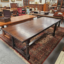 Dark Oak French Pedestal Base Dining Table | Antique & Vintage | Moonee Ponds Antiques | Australia Wide Delivery