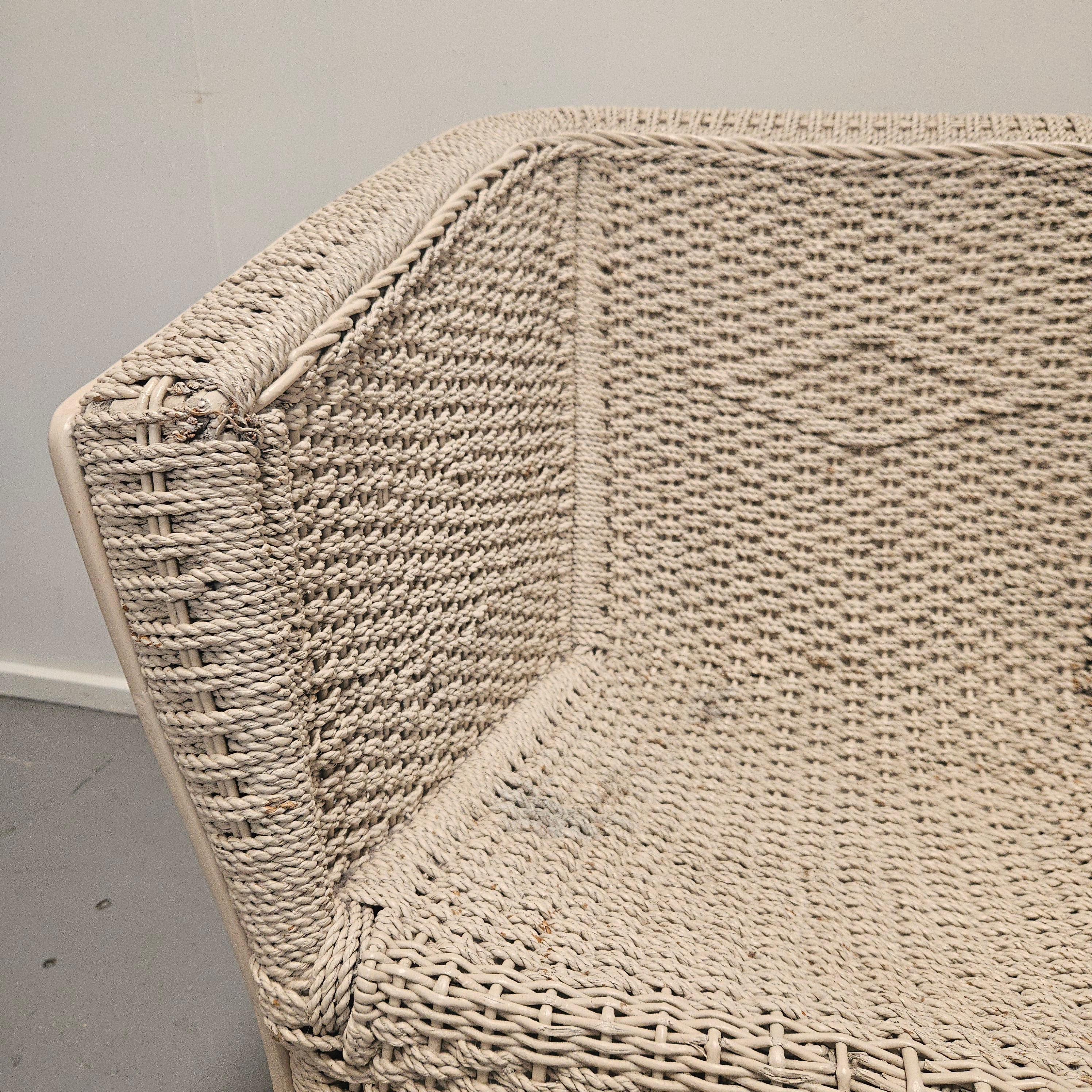 Attractive Vintage Painted Lloyd Loom Style Chair | Antique & Vintage | Moonee Ponds Antiques | Australia Wide Delivery