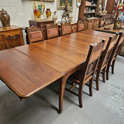 Elegant & Wide French Oak Louis XV Style Extension Table | Antique & Vintage | Moonee Ponds Antiques | Australia Wide Delivery