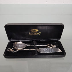 Sargisons Sterling Silver Butter Knife & Jam Spoon Set | Antique & Vintage | Moonee Ponds Antiques | Australia Wide Delivery