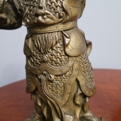 Vintage Bronze Of Guan Yu Chinese Deity