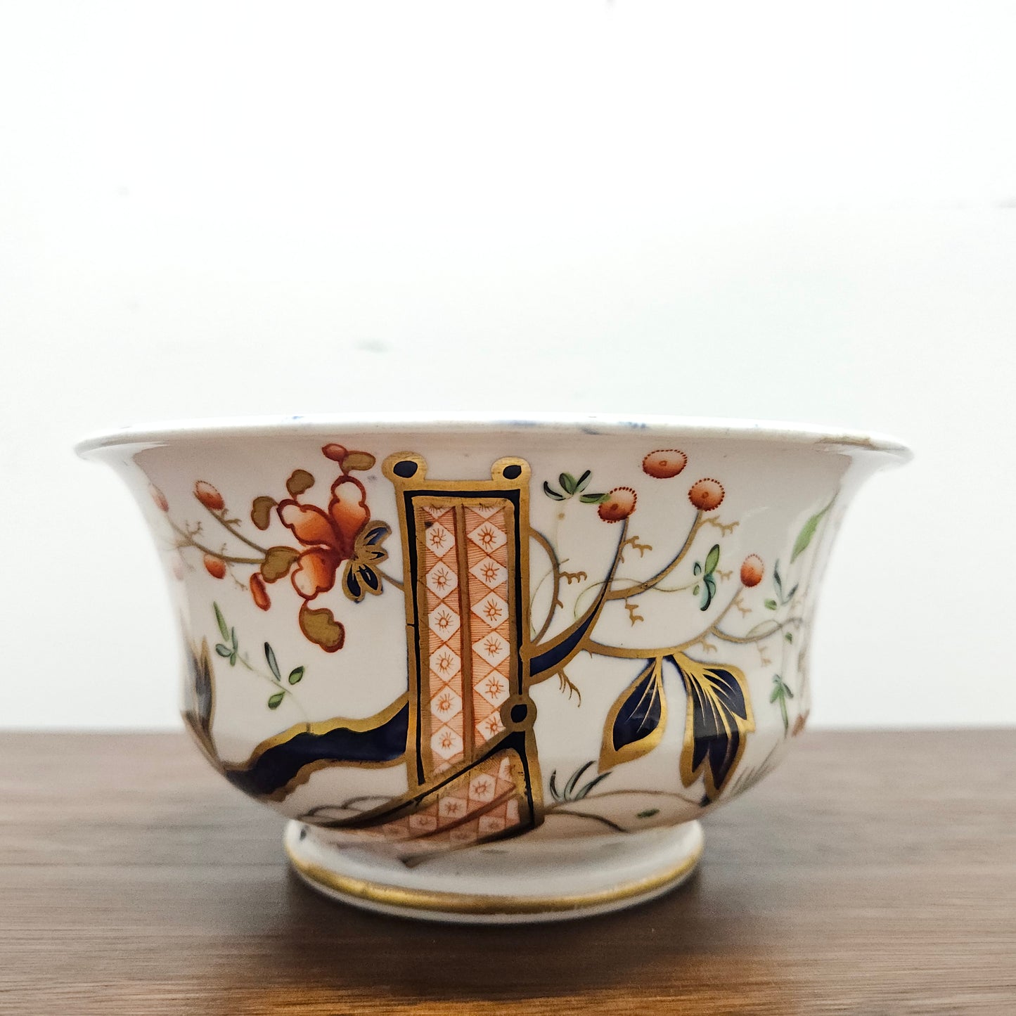 Early Victorian Gaudy Welsh Hand Painted Bowl