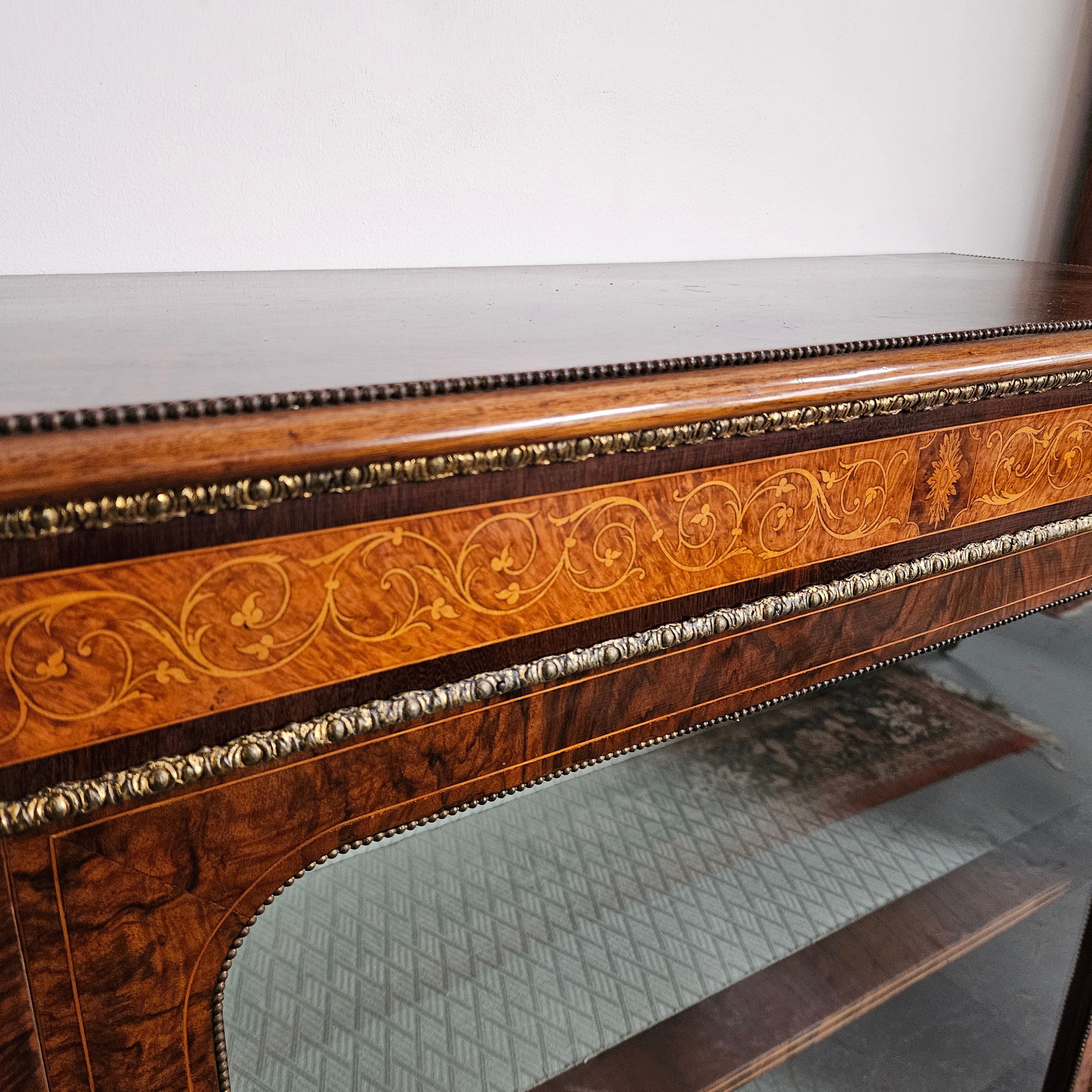 Beautiful Figured Walnut Victorian Inlaid Piers Cabinet | Antique & Vintage | Moonee Ponds Antiques | Australia Wide Delivery