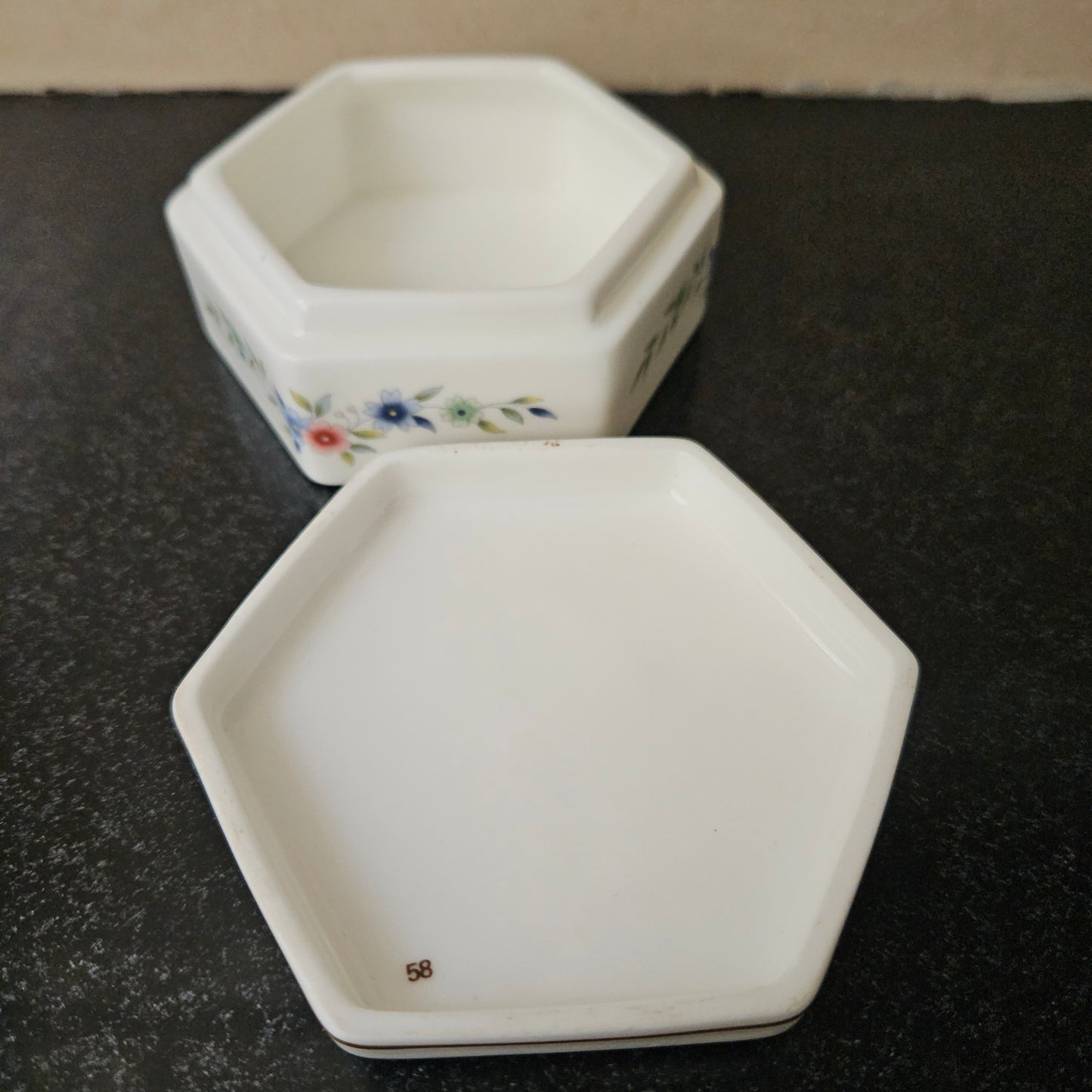 Pretty Floral Wedgwood Trinket Box