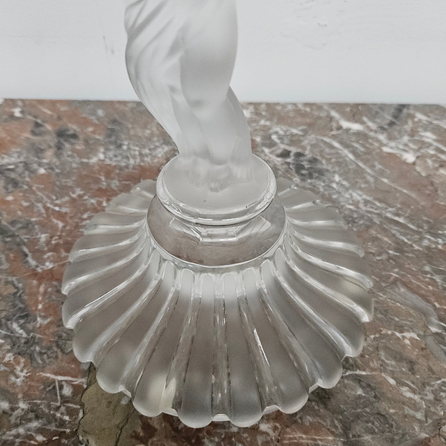 French Baccarat Crystal Hurricane Candle Lamp