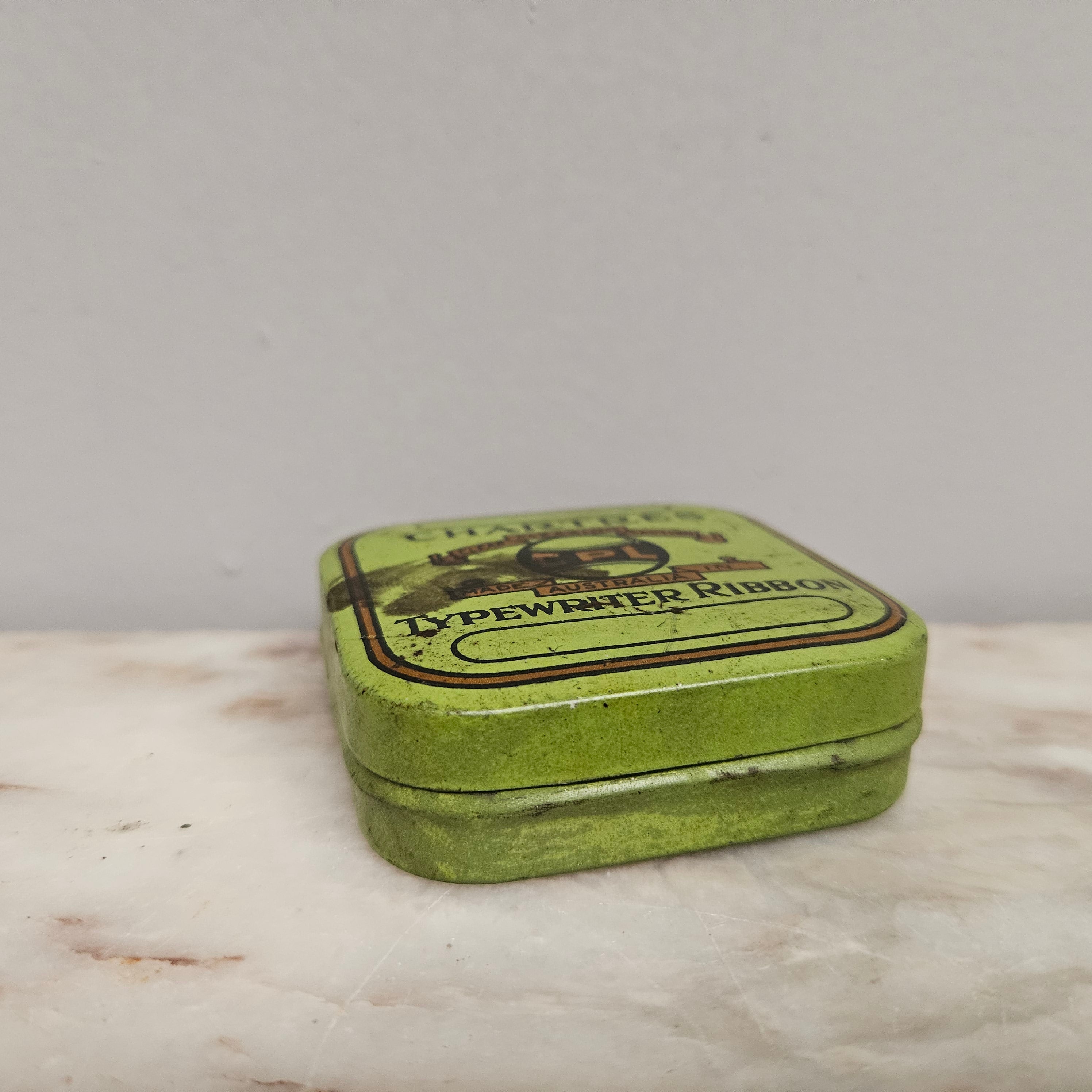 Vintage Australian Chartres Typewriter Ribbon Tin
