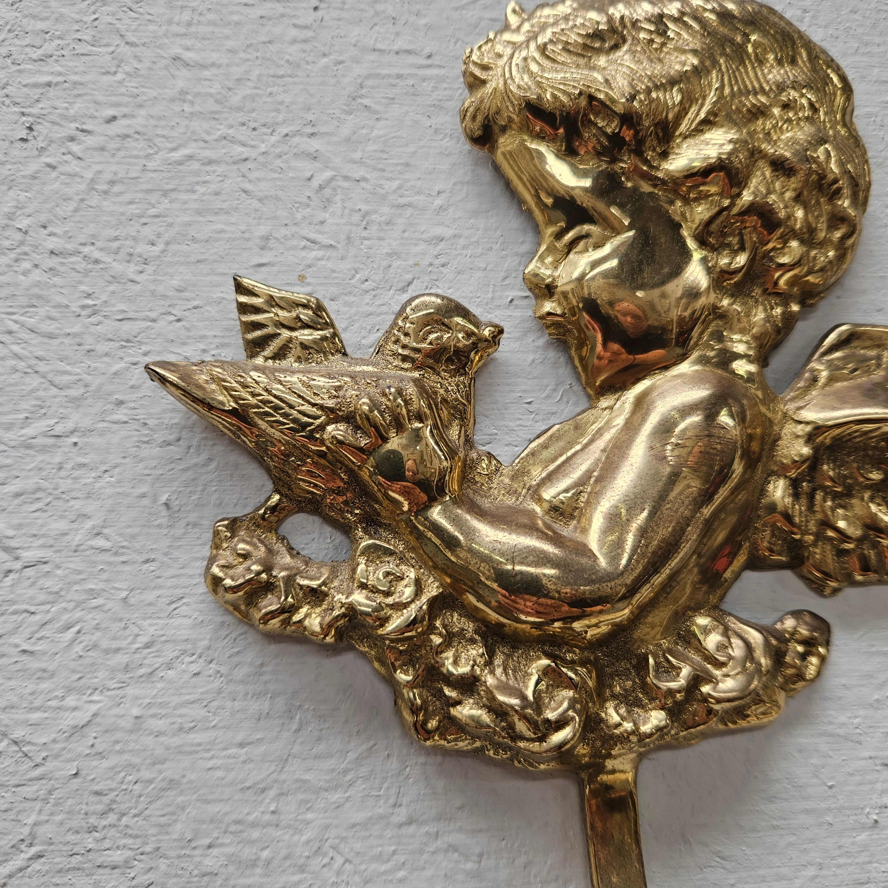 Brass Cherub Wall Hook/Hanger | Antique & Vintage | Moonee Ponds Antiques | Australia Wide Delivery