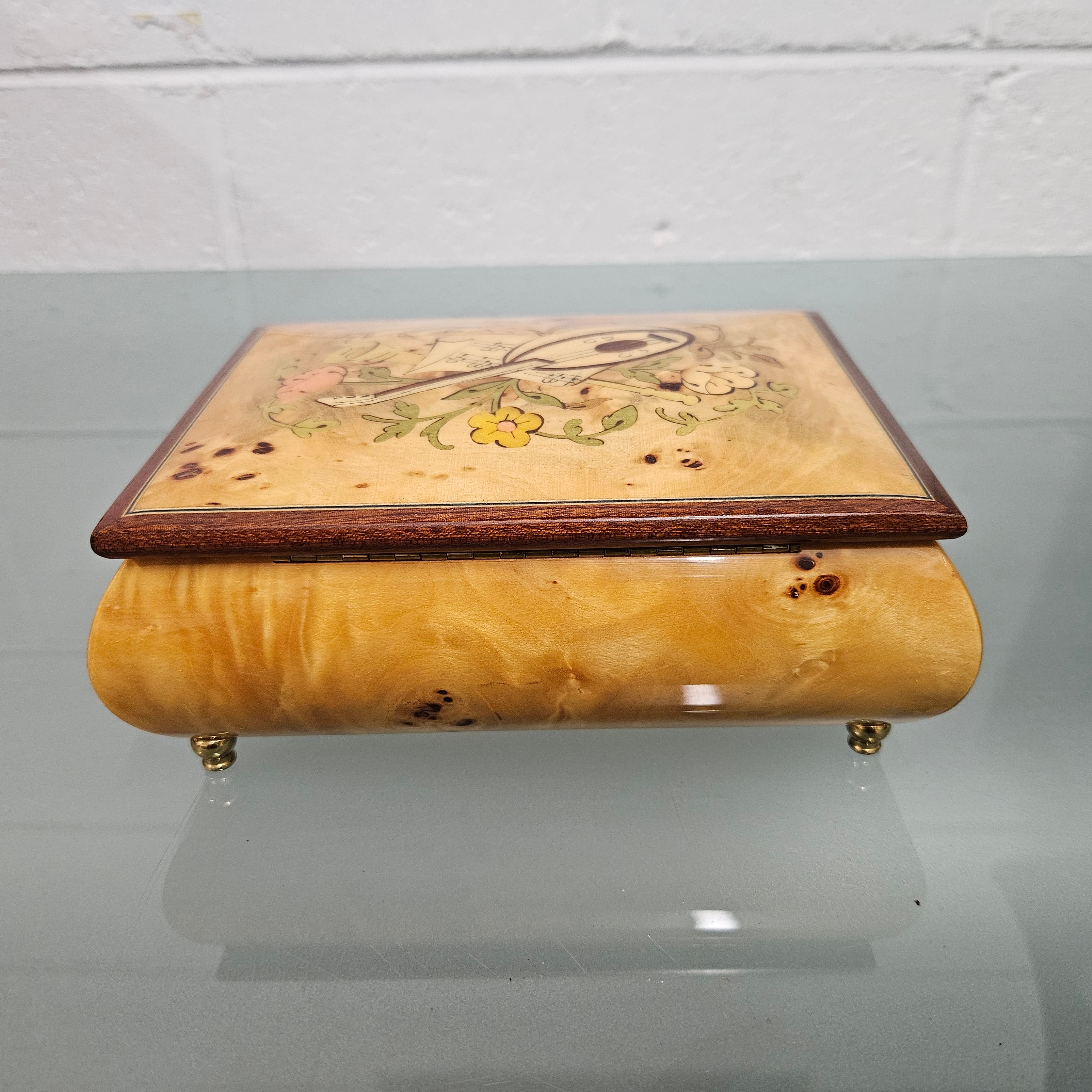 Vintage Italian Sorrento Ware Inlaid Musical Jewelry Box | Antique & Vintage | Moonee Ponds Antiques | Australia Wide Delivery
