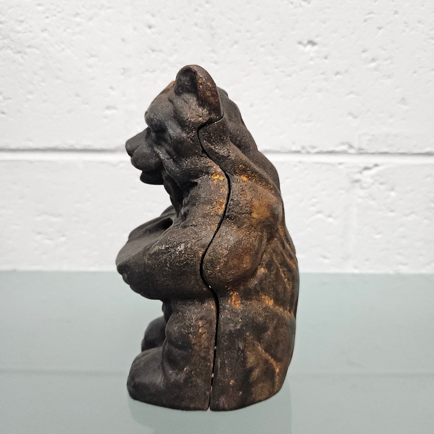 Vintage Cast Iron Bear Money Box