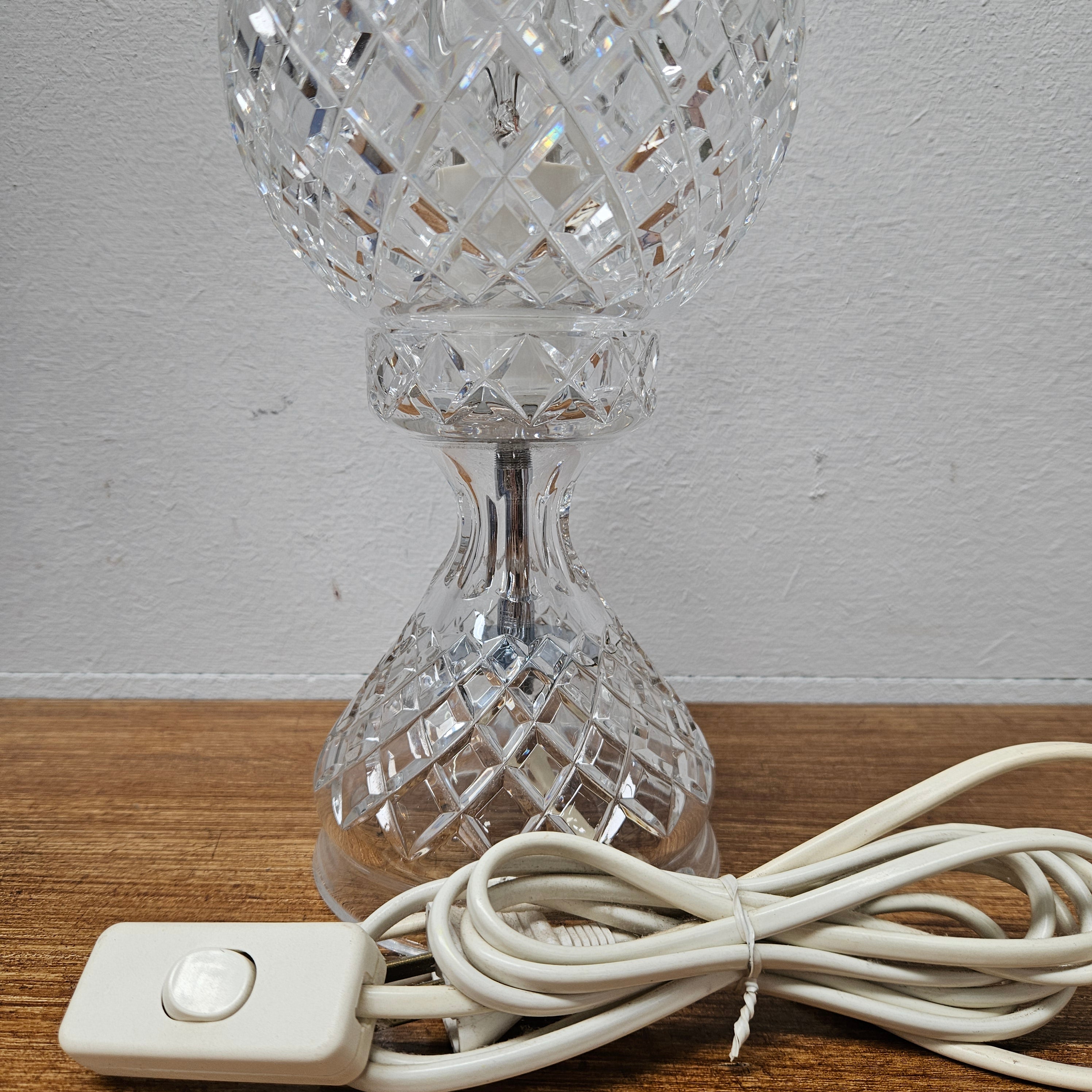 Vintage Crystal Bedroom Lamp | Antique & Vintage | Moonee Ponds Antiques | Australia Wide Delivery