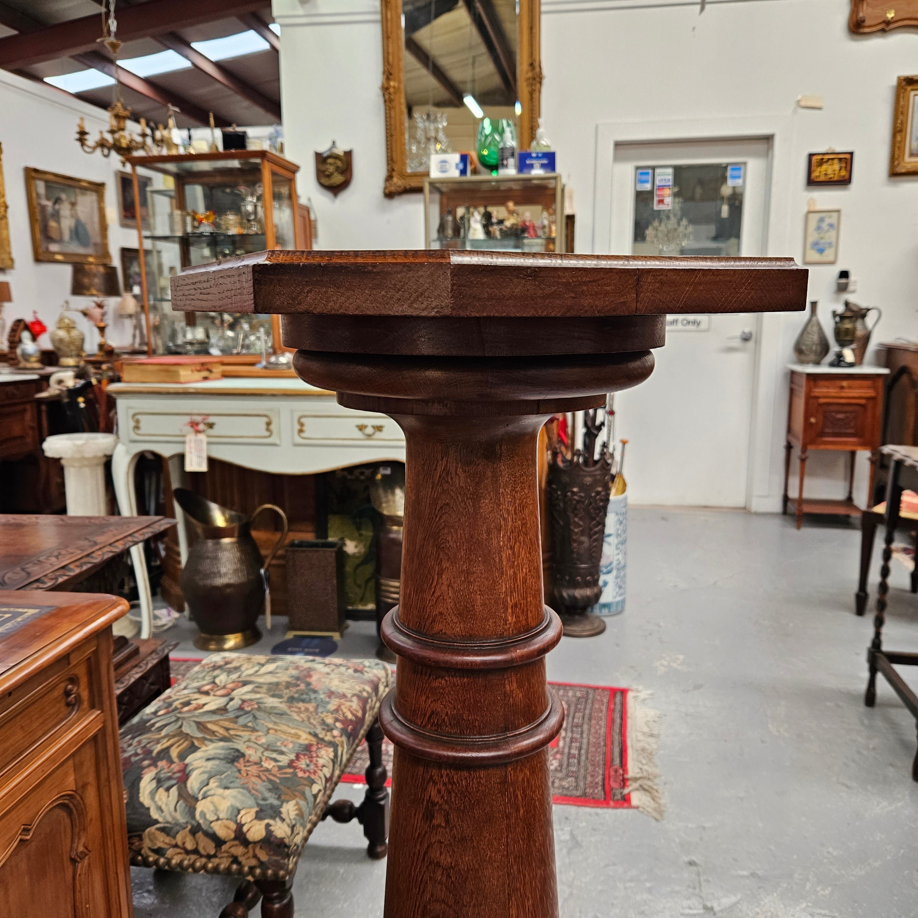 Grand French Oak Pedestal | Antique & Vintage | Moonee Ponds Antiques | Australia Wide Delivery