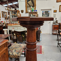 Grand French Oak Pedestal | Antique & Vintage | Moonee Ponds Antiques | Australia Wide Delivery