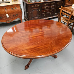 Victorian Oval Mahogany Loo Table | Antique & Vintage | Moonee Ponds Antiques | Australia Wide Delivery