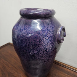 Vintage Stoneware Art Pottery Vase Signed To Base