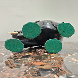 Vintage Ebony/Bone Elephant