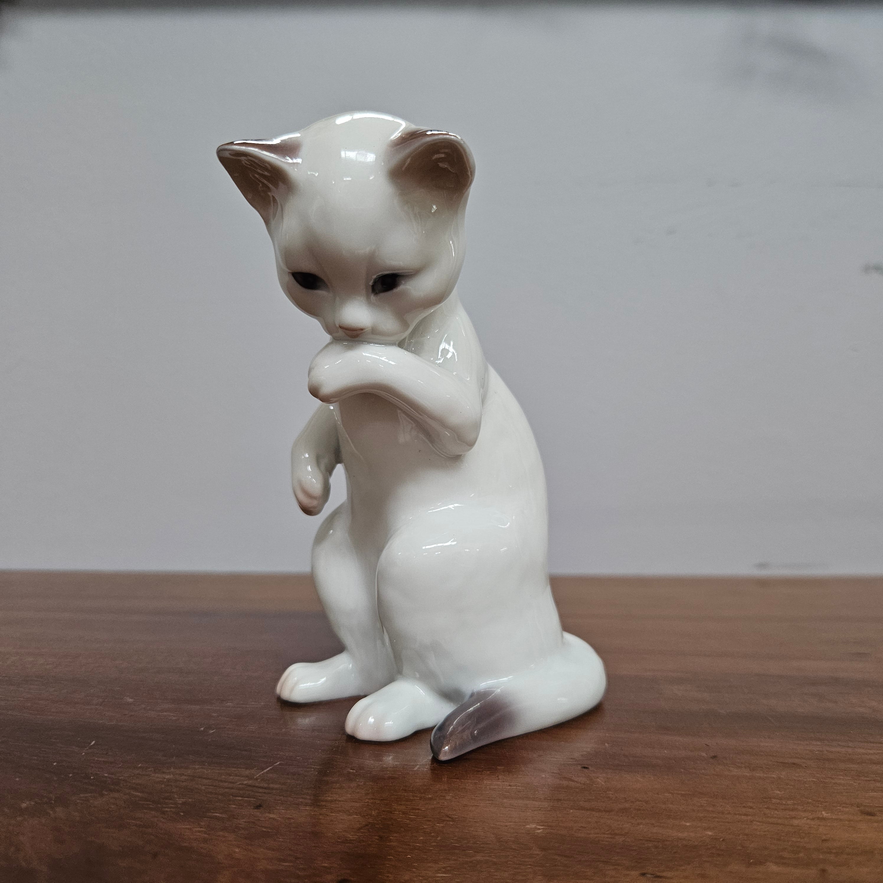 Vintage Bing & Grondahl Cat Figure Signed