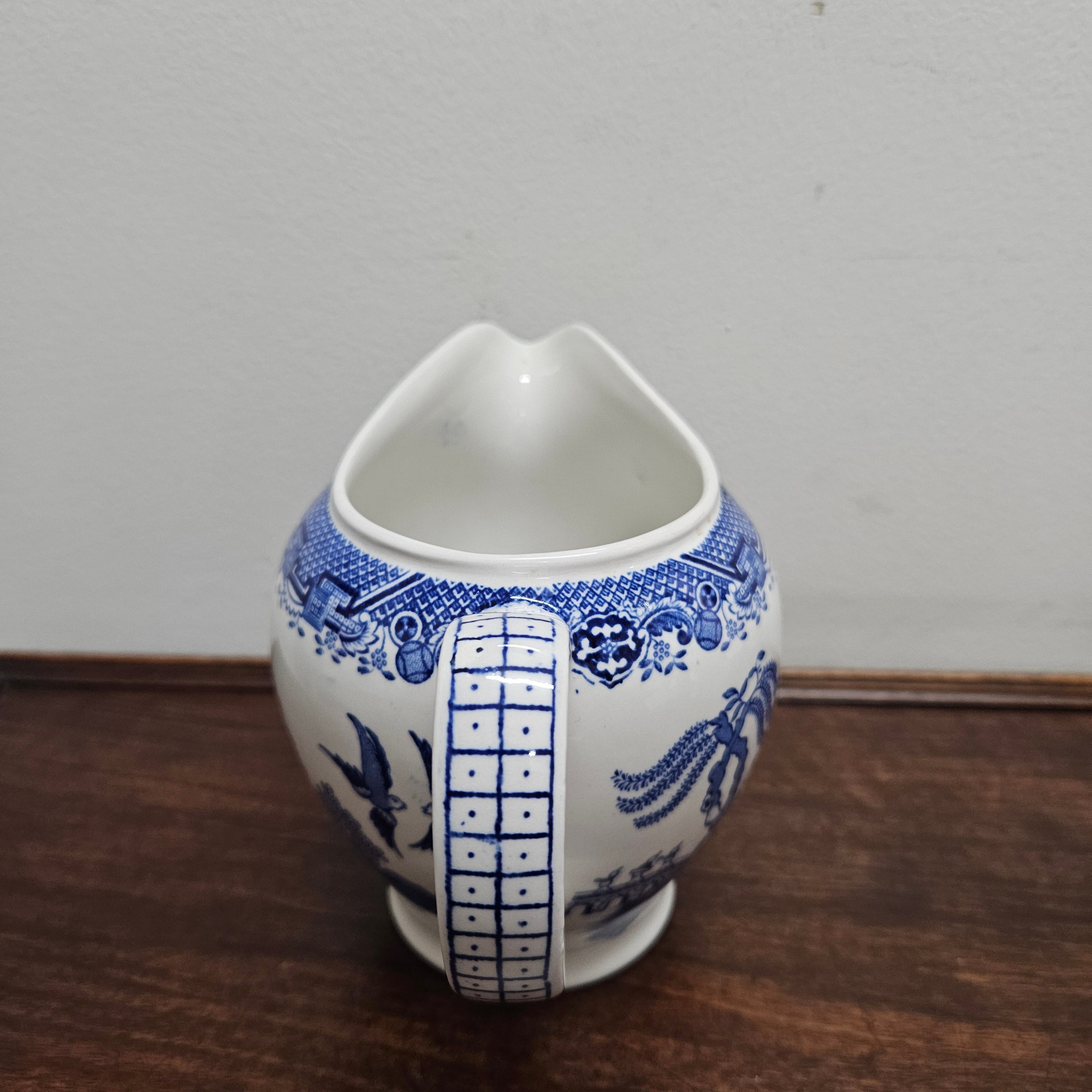 Wood & Sons Blue & White "Willow" Jug | Antique & Vintage | Moonee Ponds Antiques | Australia Wide Delivery