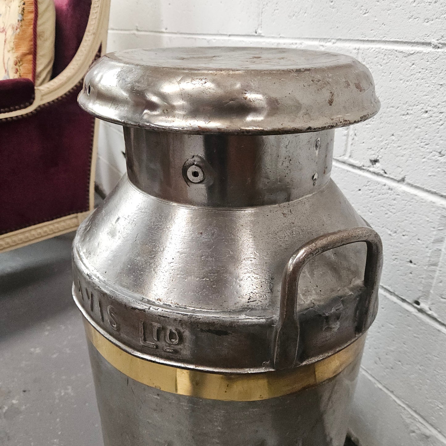 Large Metal Milk Canister/Churn