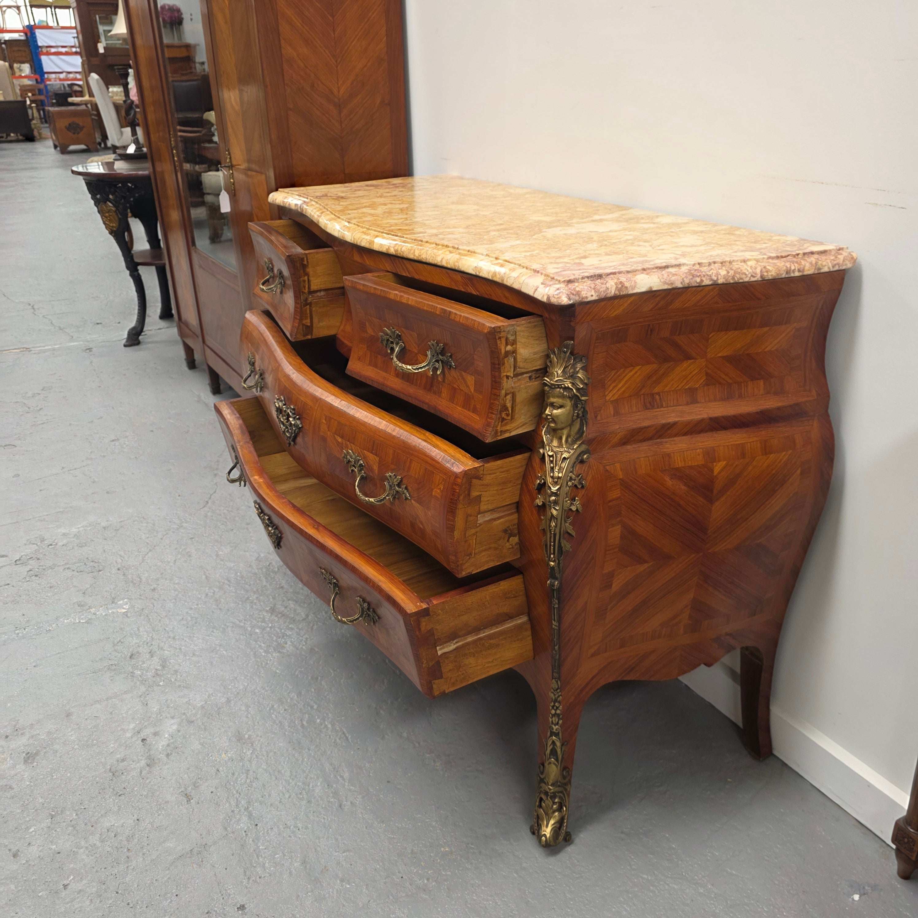 Louis 15th Style Marble Top Commode | Antique & Vintage | Moonee Ponds Antiques | Australia Wide Delivery