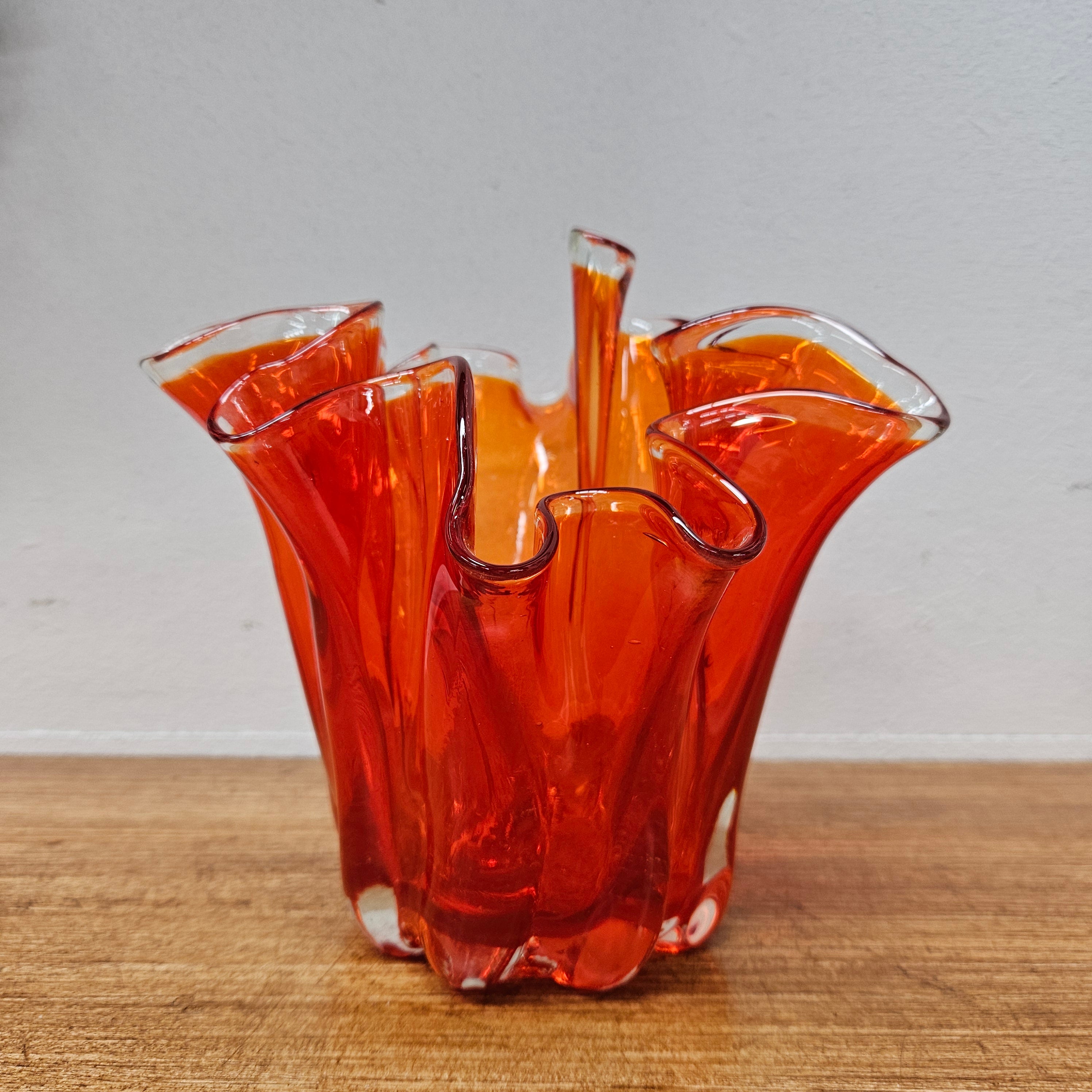 Mid Century Amberina Art Glass Vase | Antique & Vintage | Moonee Ponds Antiques | Australia Wide Delivery